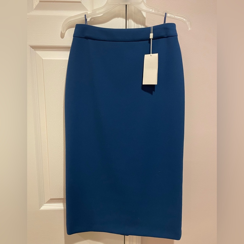 Hugo Boss Deep Blue Pencil Skirt size 4
